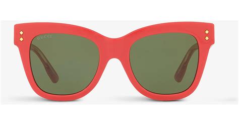 cat eye gucci|Gucci cat eye sunglasses pink.